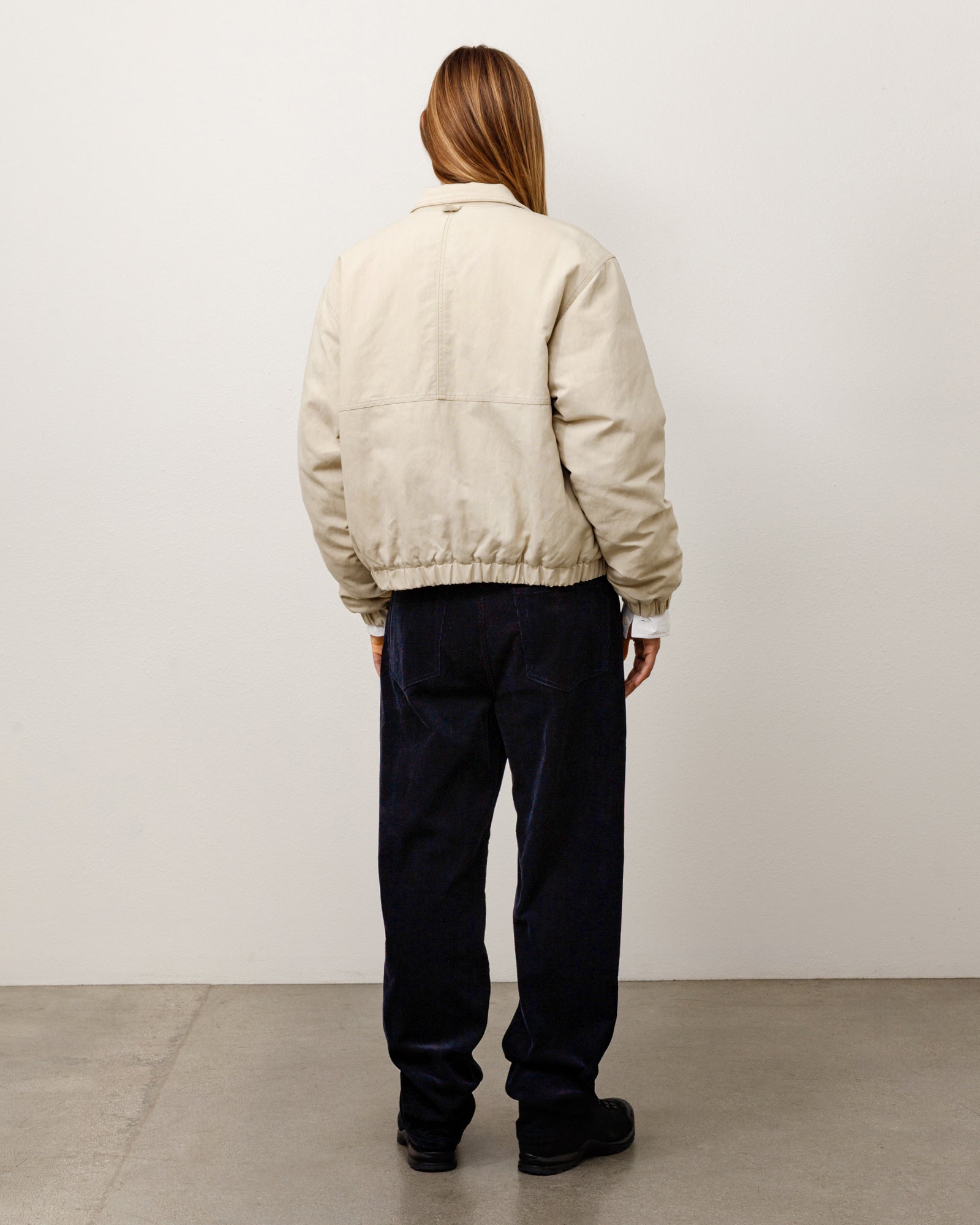 Stussy New Classic Pant Corduroy pantaloni navy cotone