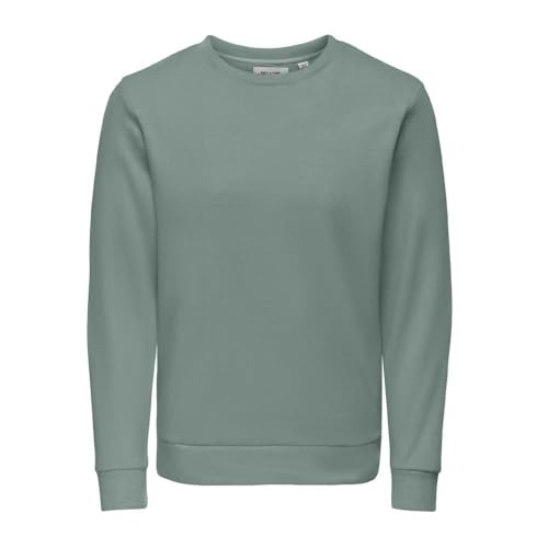 Only & Sons Chase felpa uomo S verde cotone