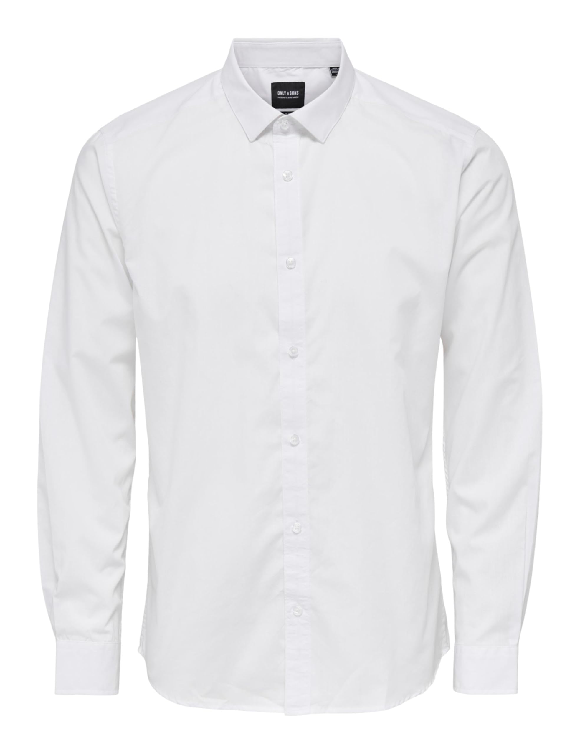 ONLY & SONS SANE Poplin Camicia uomo XL nero slim