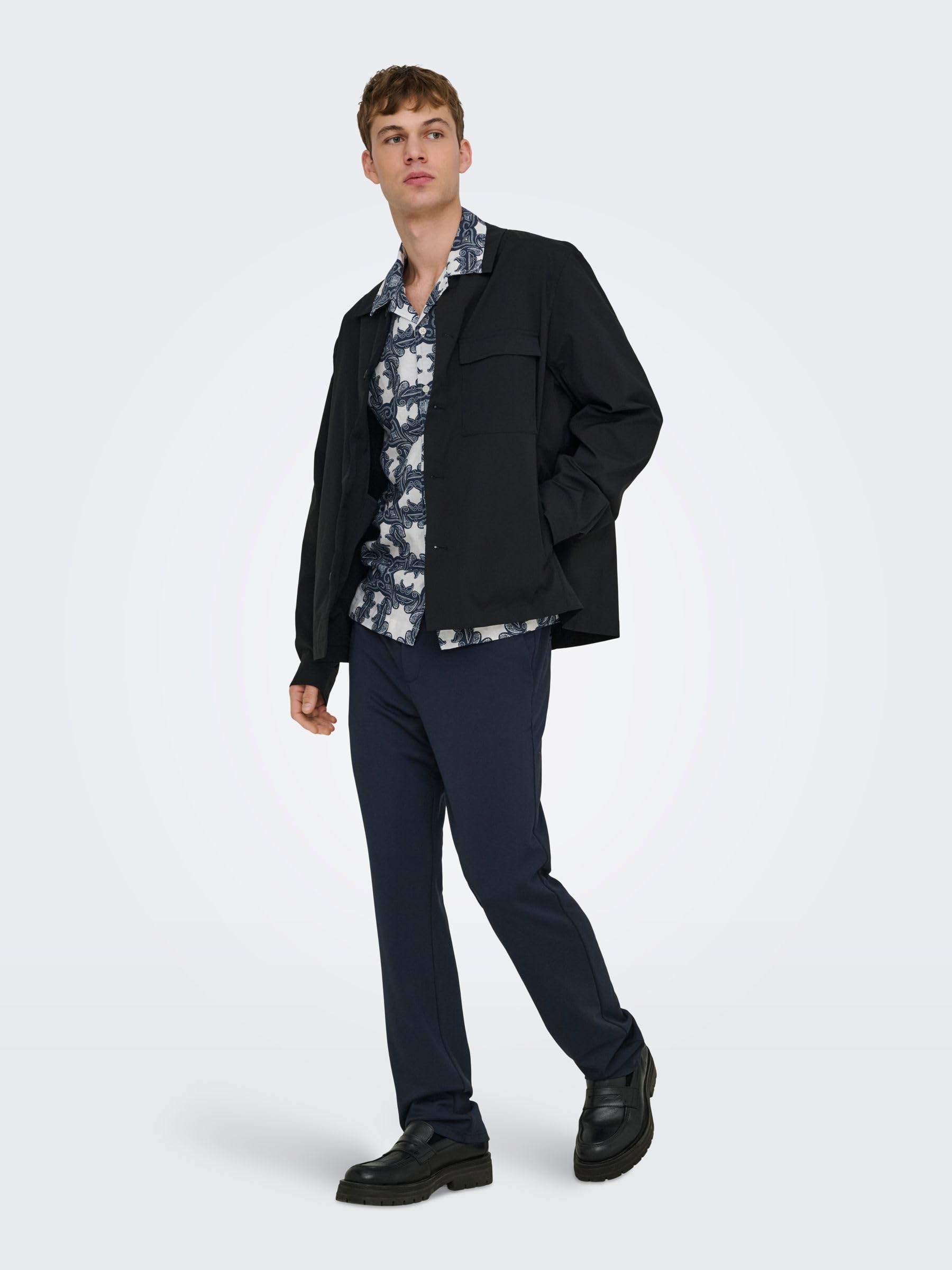 Only & Sons Onsmark 0209 Pantaloni Affusolati Uomo Neri