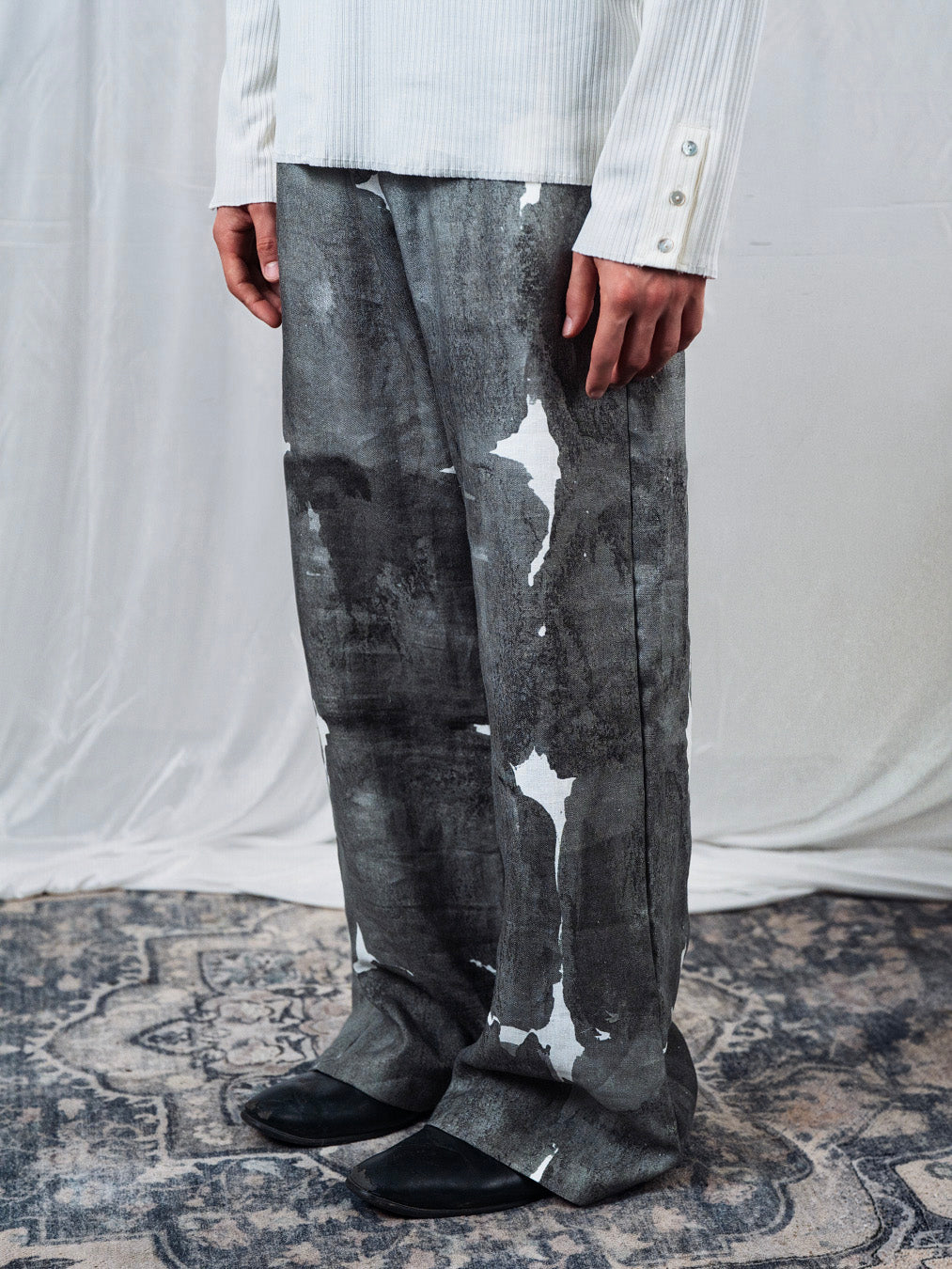 Tiat Occulta bellezza Rough Palace pant lino stampa