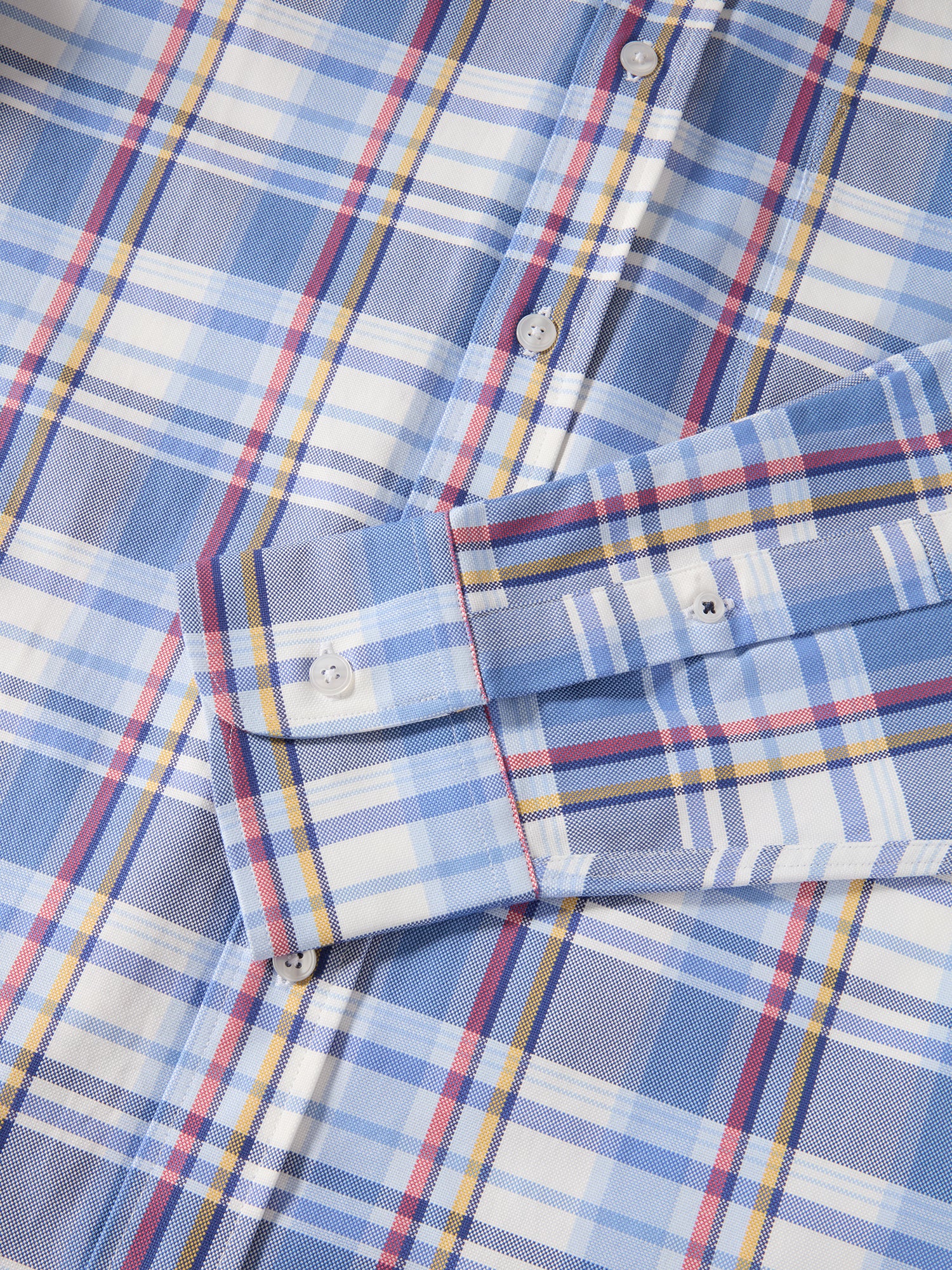 Robert Talbott Harrison Button Down Camicia Cotone Blu Multi