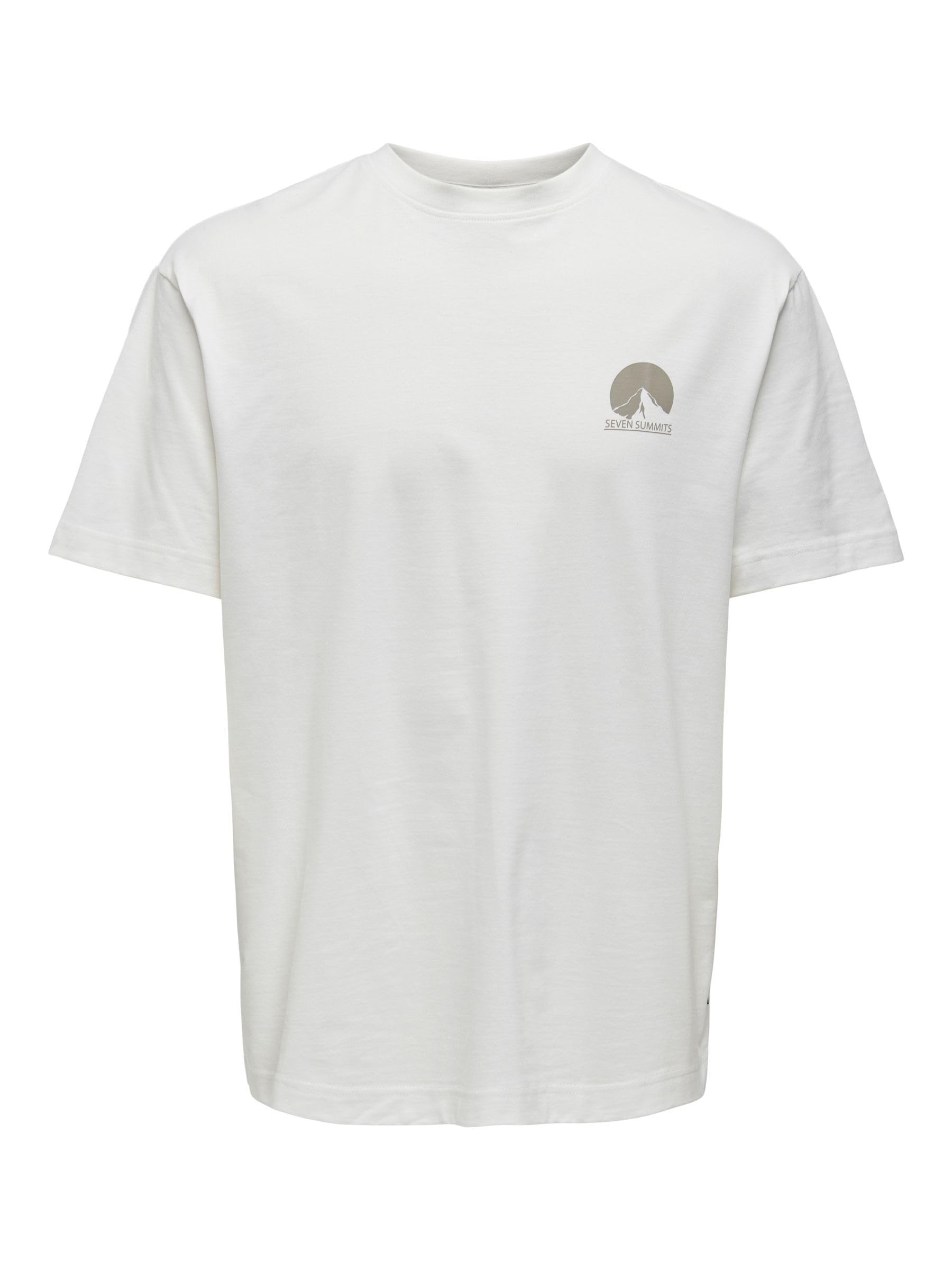 ONLY & SONS Onsthomas RLX Logo T-shirt Uomo XS Cloud Dancer