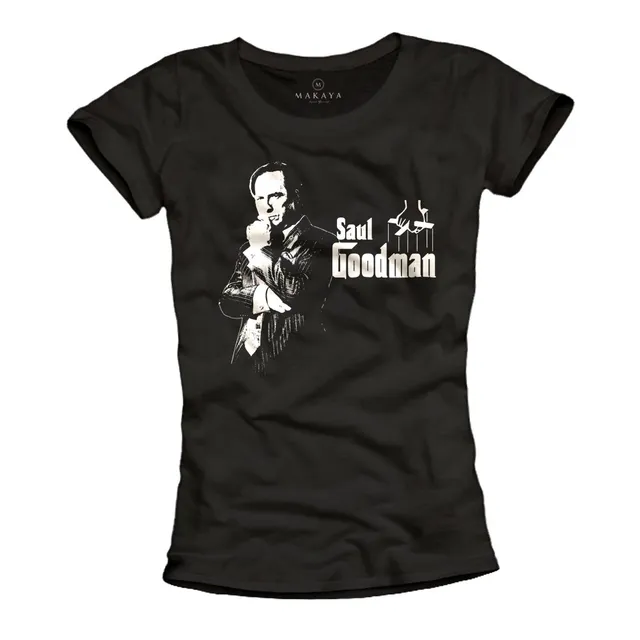 MAKAYA Saul Goodman T-Shirt Donna Taglia L Cotone