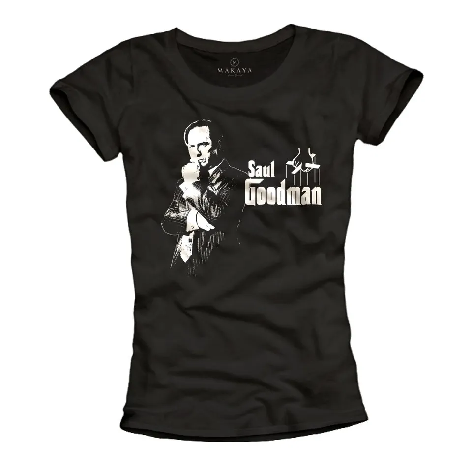 MAKAYA Saul Goodman T-Shirt Donna Taglia L Cotone