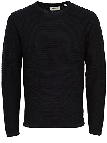 Only & Sons Onsgason Crew Neck Noos felpa blu S cotone