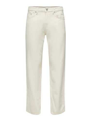 ONLY & SONS Onsedge 5917 jeans loose uomo ecru 30W/34L