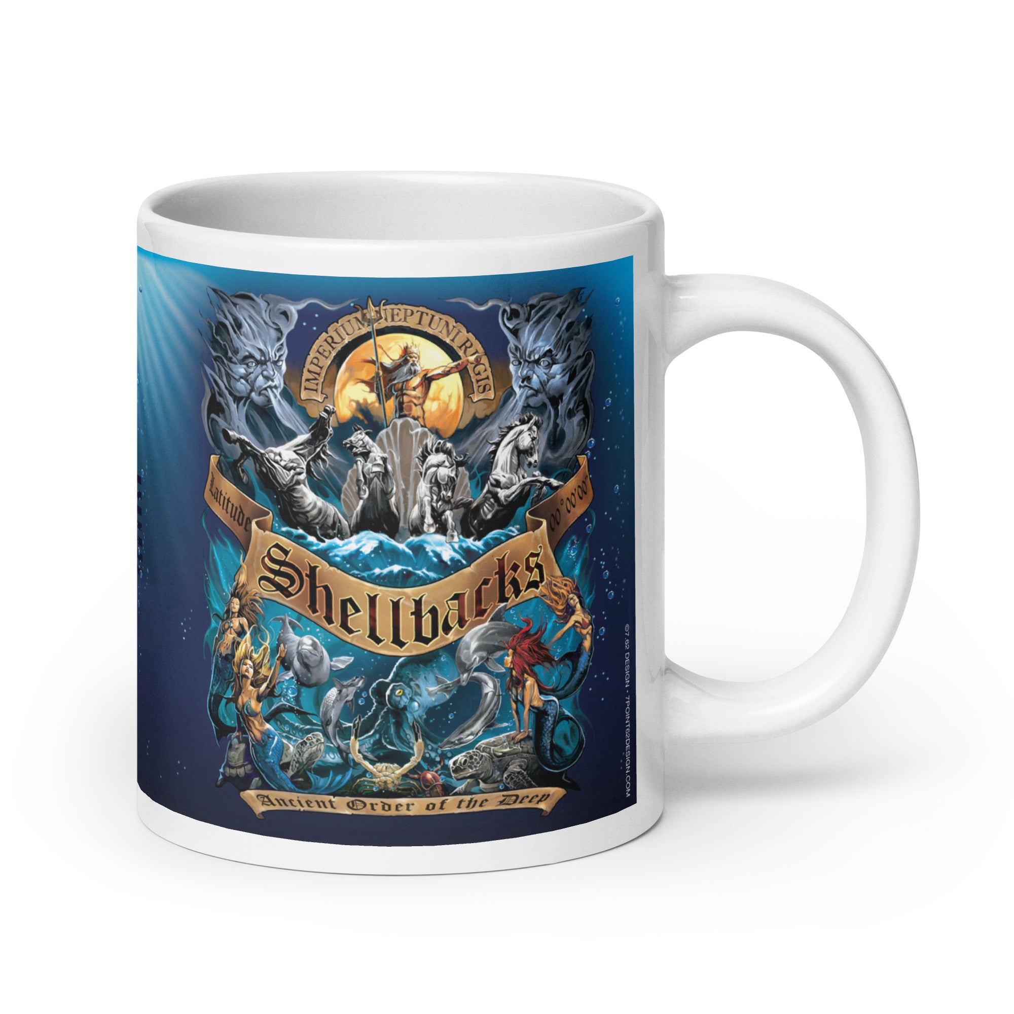 7.62 Design Shellbacks tazza mug ceramica bianca 591 ml 20 oz