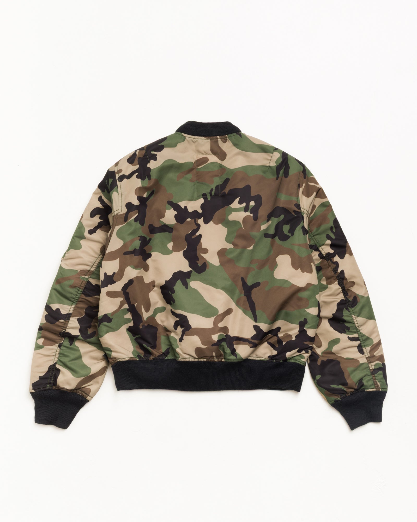 Stussy MA-1 Bomber Jacket giubbotto woodland camo Cordura