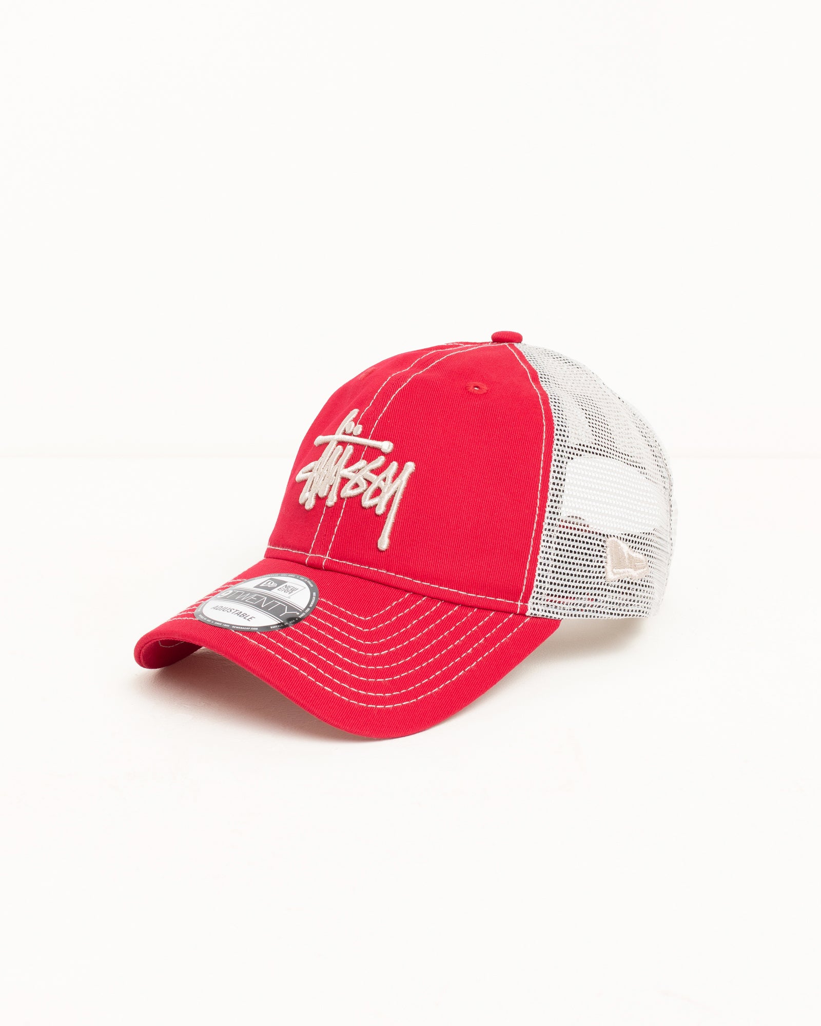 Stussy 9Twenty Basic Trucker berretto scarlet cotone