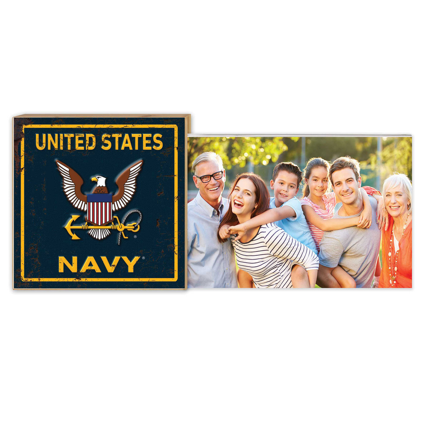 7.62 Design Navy cornice foto 4x6 effetto ruggine USA