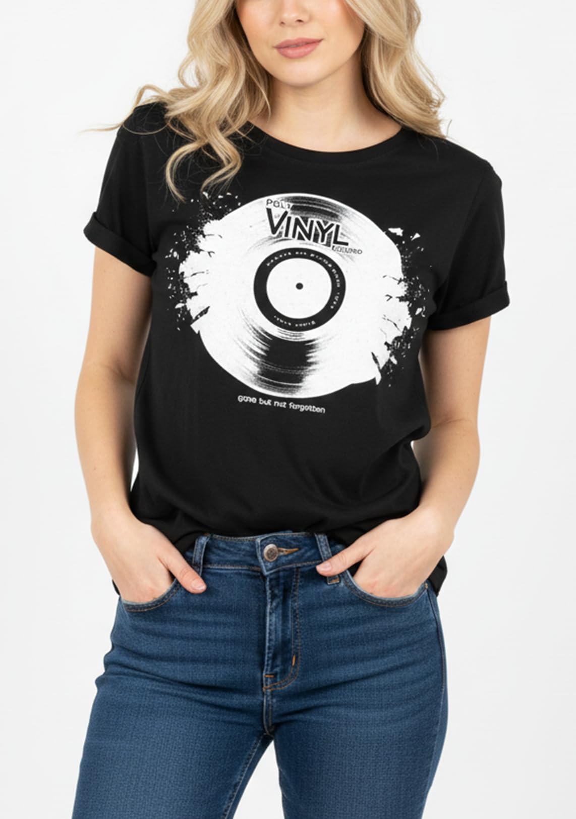 Makaya T-Shirt Donna Cotone M Vinile Musica