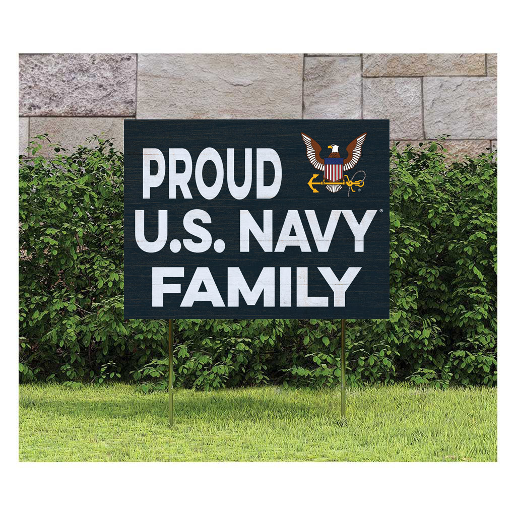 7.62 Design Navy cartello giardino 18x24 proud family