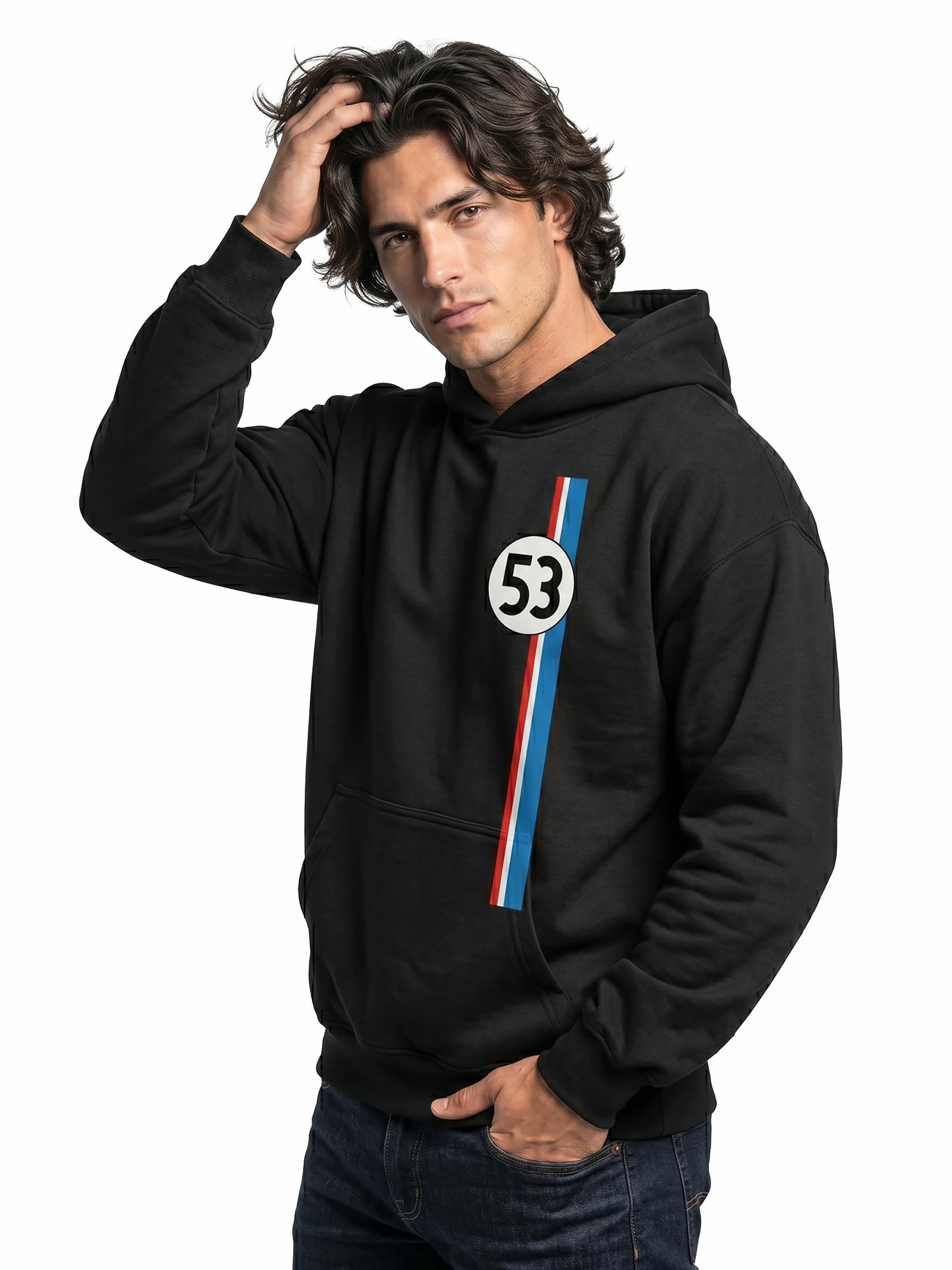 MAKAYA Tuning Auto 53 felpa uomo cappuccio taglia S cotone