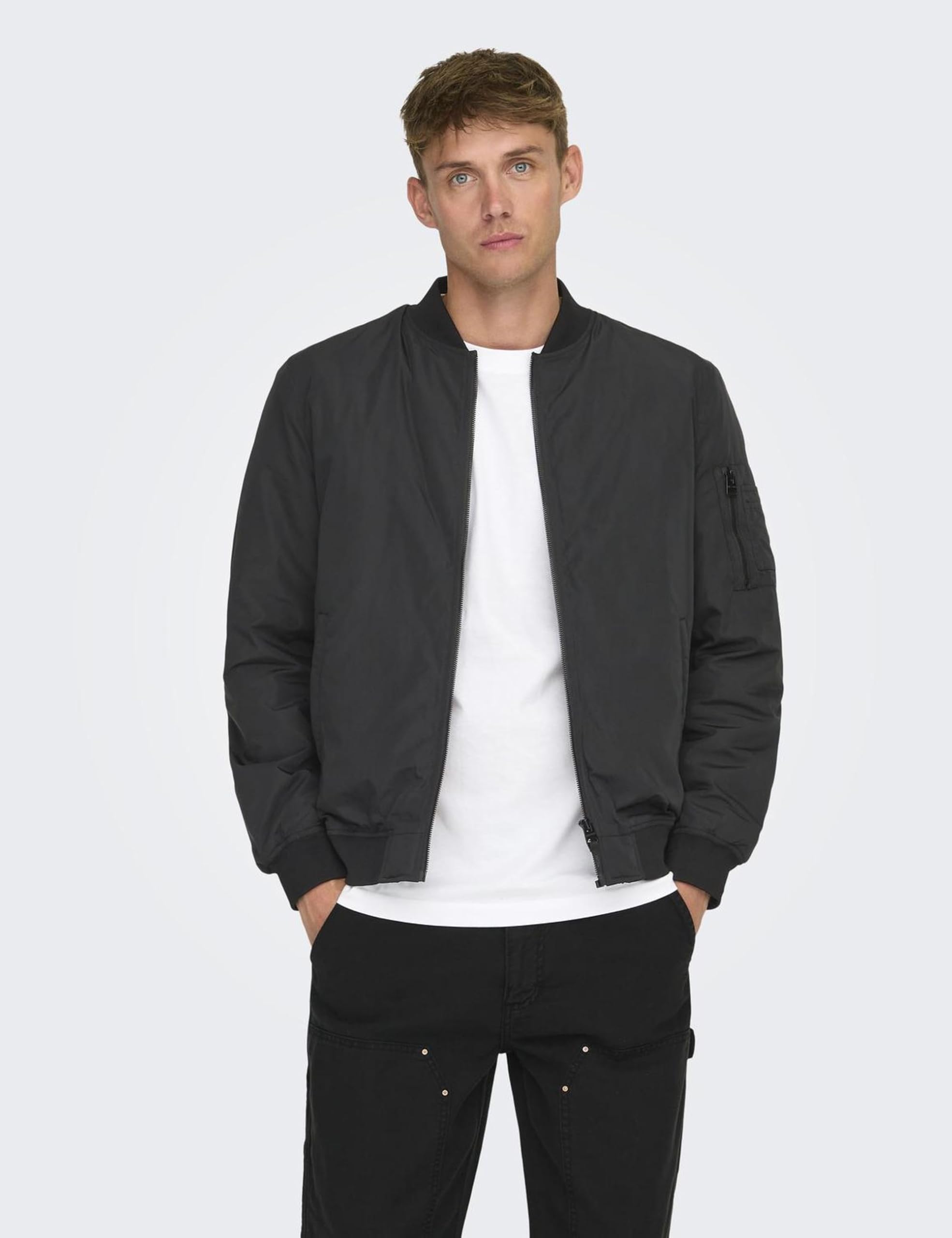 ONLY & SONS Joshua Bomber Uomo Nero Taglia S