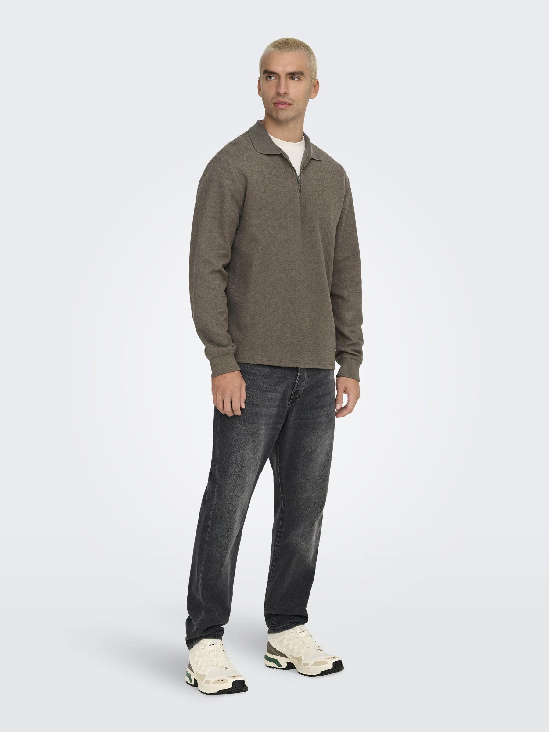 Only & Sons Onstrevor Reg LS Polo Uomo XXL manica lunga