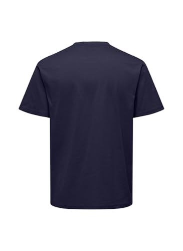 ONLY & SONS Onsmax Life SS Stitch Tee t-shirt blu XL