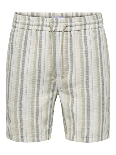 ONLY & SONS Onstrev Regular Fit Shorts Uomo M Vita Media