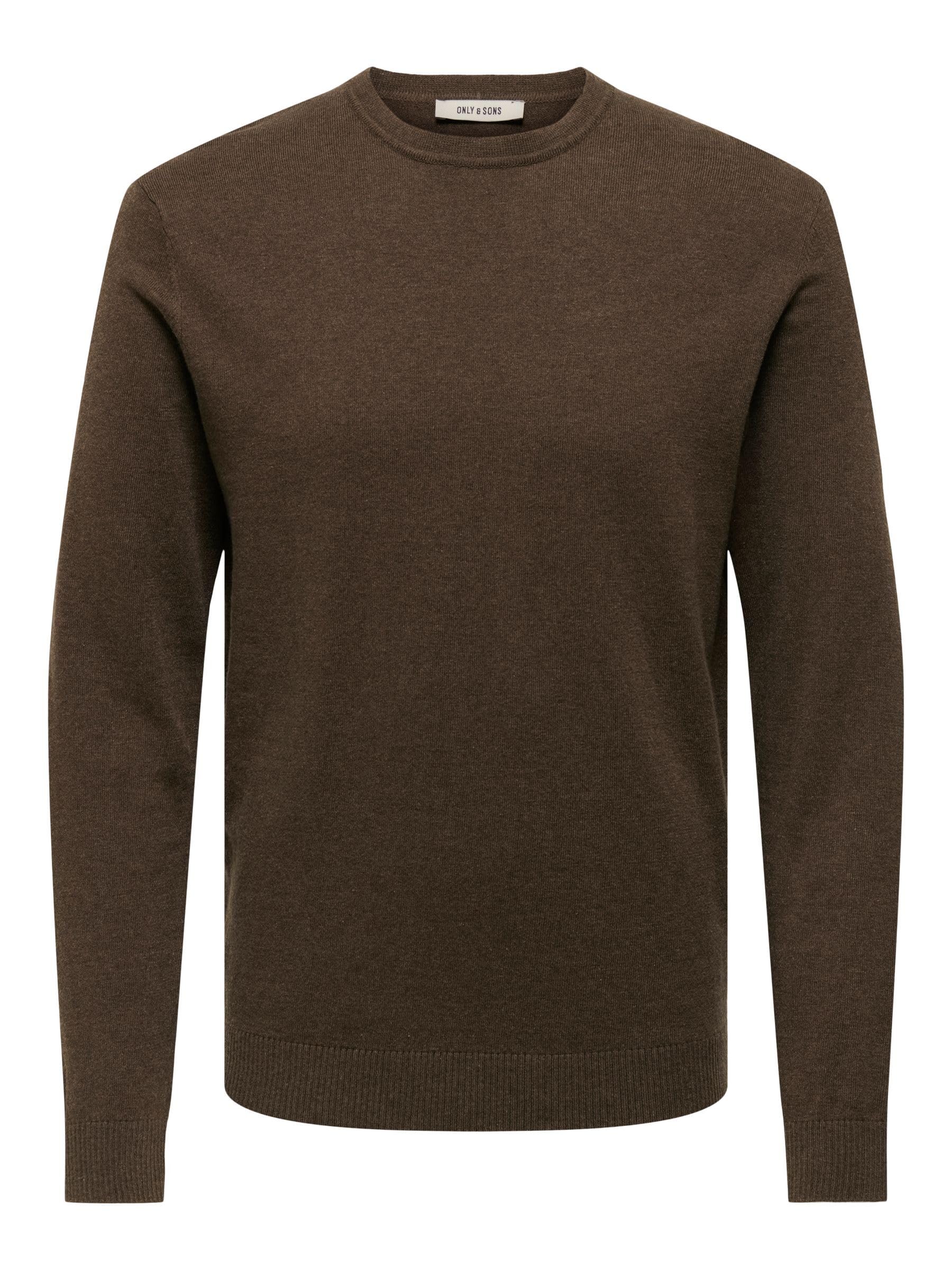 Only & Sons Onsloui Maglione Uomo M Girocollo Nero