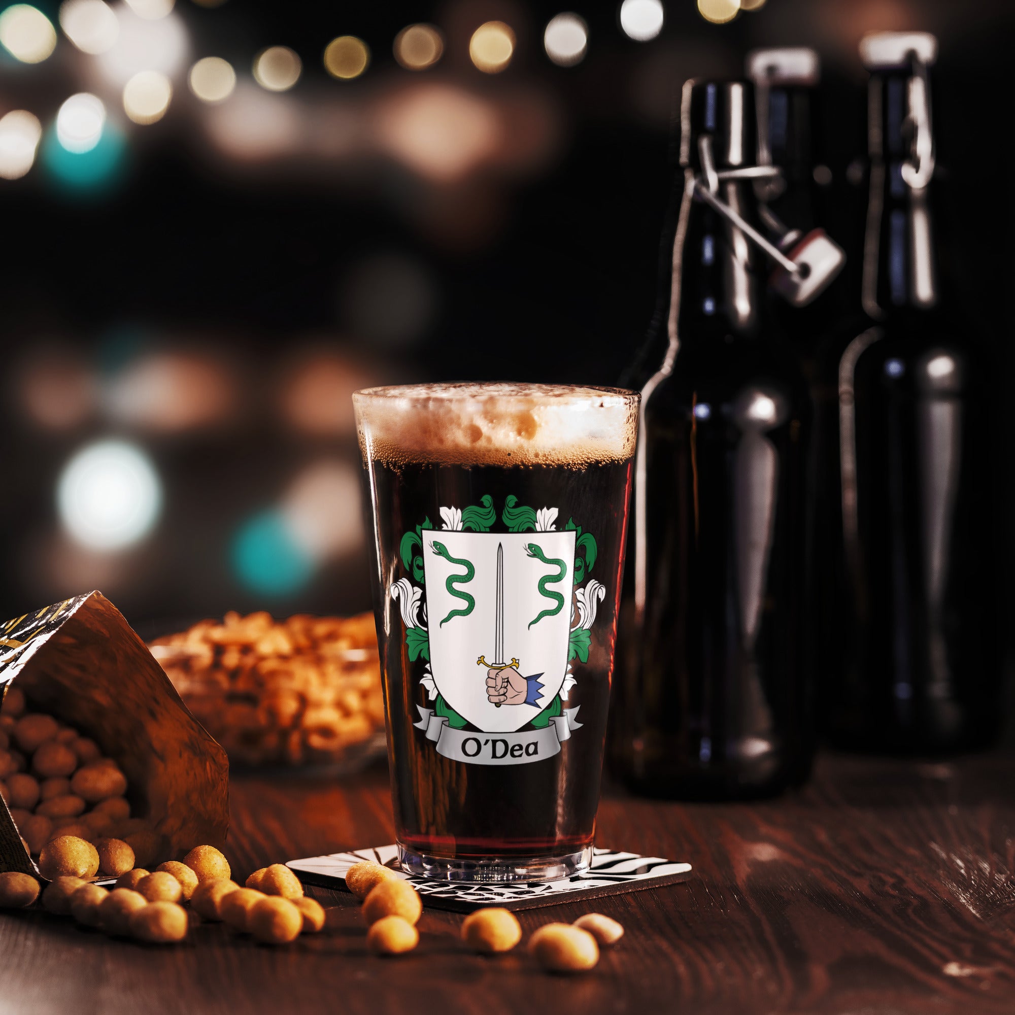 7.62 Design O'Dea Bicchiere Birra Pint 473 ml Stemma Irlandese