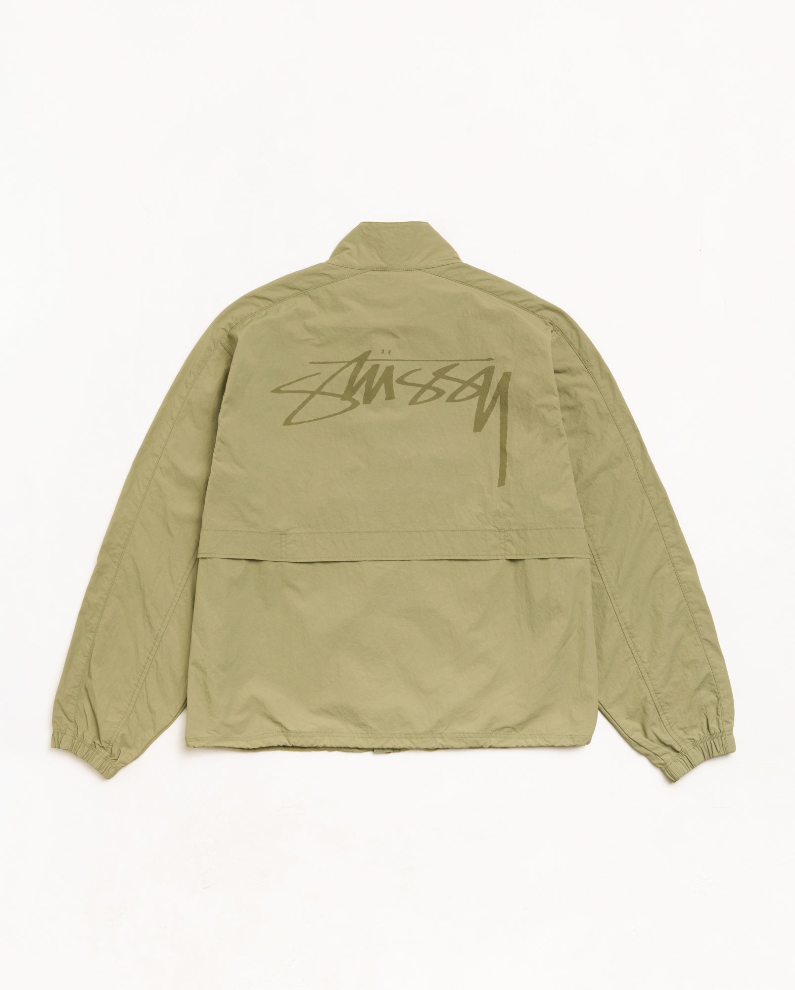 Stussy Lightweight Mock Jacket giacca kaki nylon