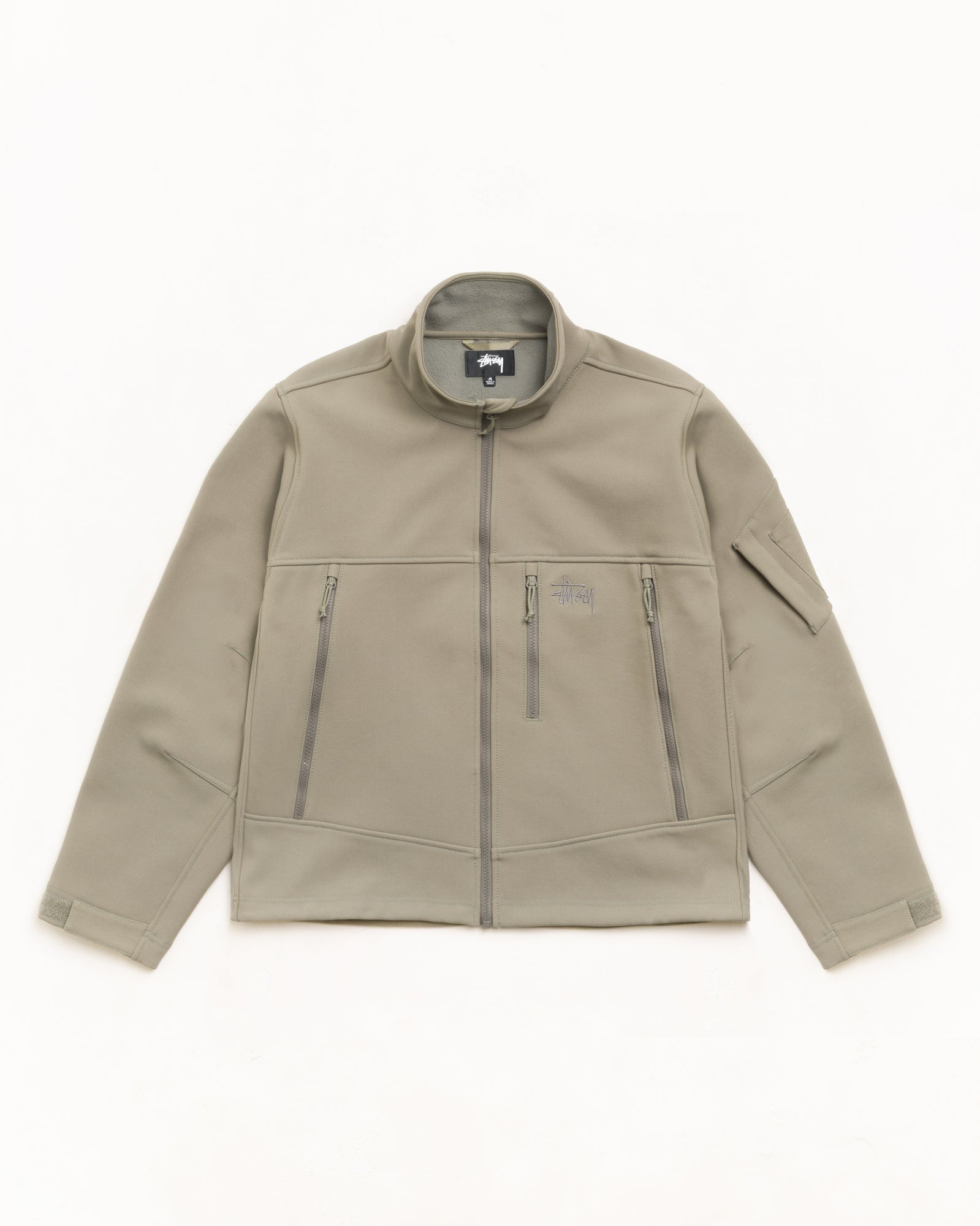 Stussy Outerwear Soft Shell Jacket giacca moss grey nylon