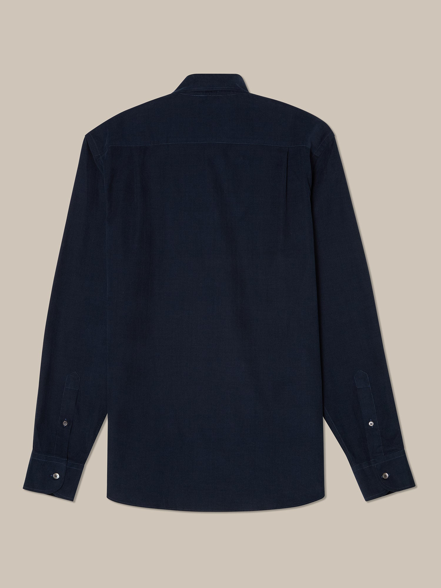 Robert Talbott Morgan Camicia Velluto Cotone Blu Navy