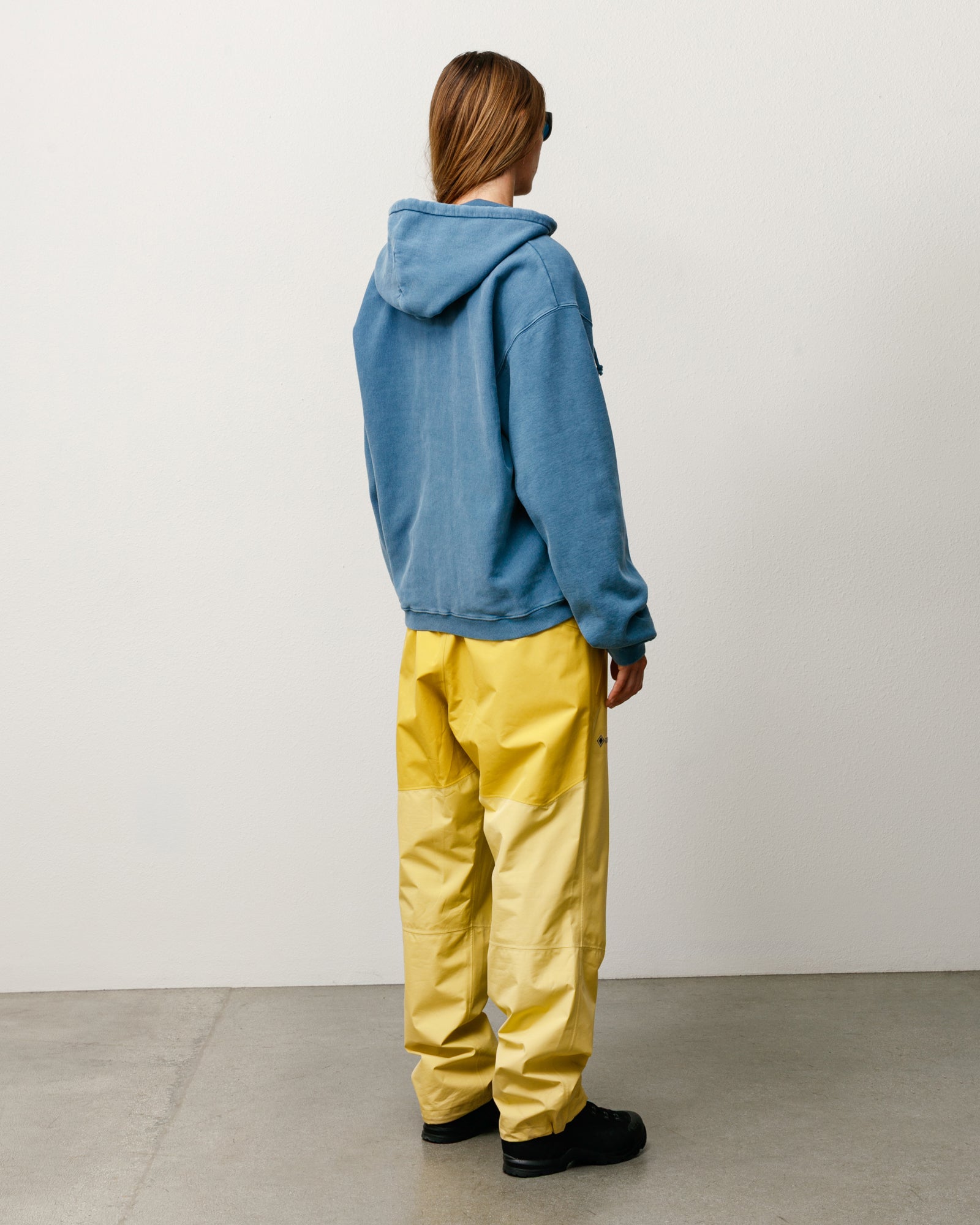 Stussy Faded Graphic Zip Hoodie felpa blu navy 500 gsm