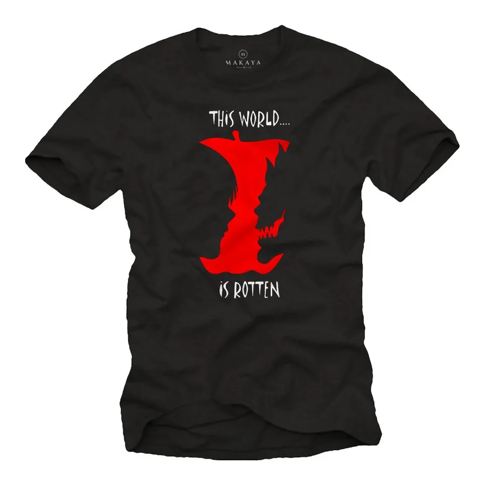 MAKAYA This World is Rotten T-shirt uomo L 100% cotone