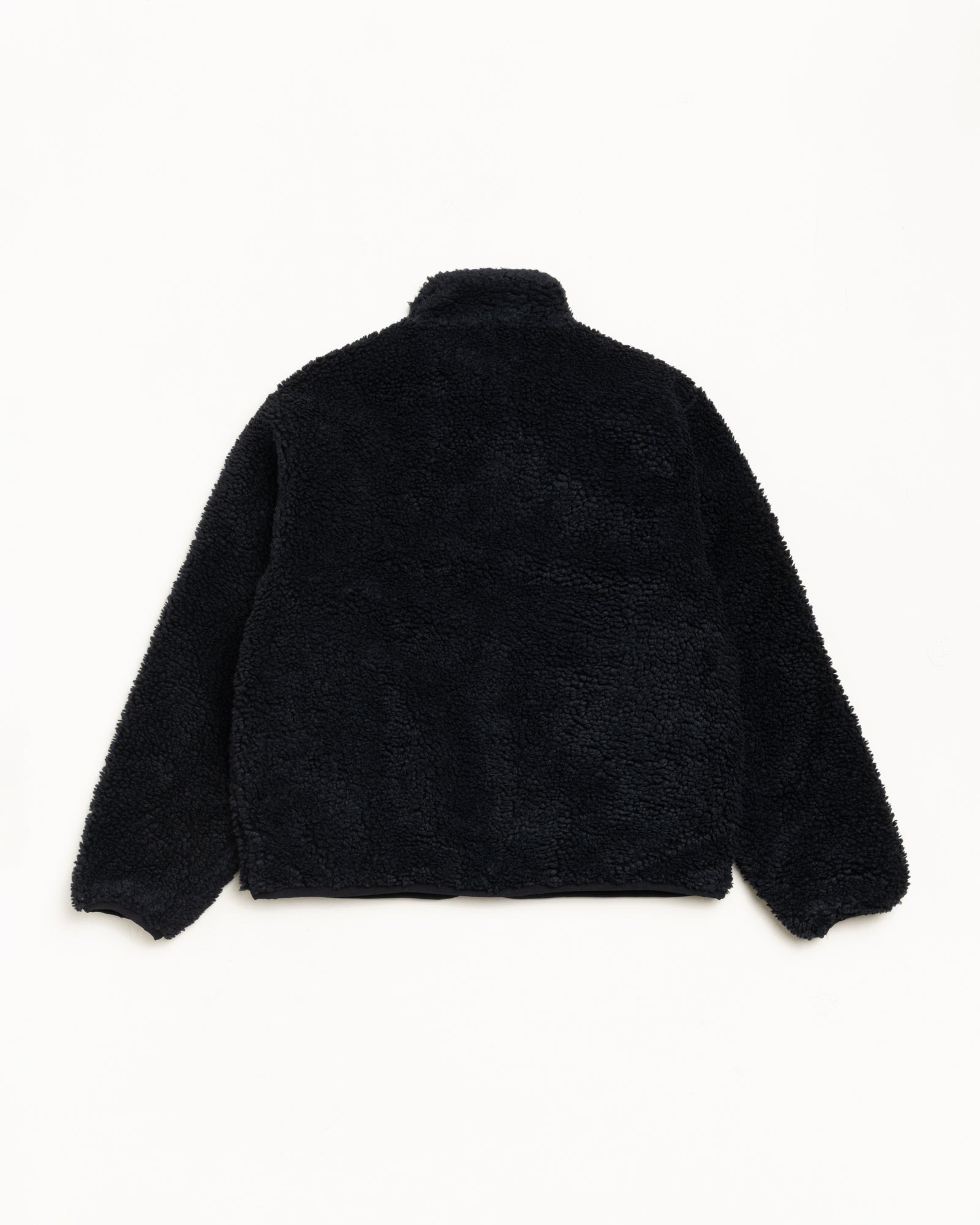 Stussy Sherpa Reversible Jacket giacca nera reversibile