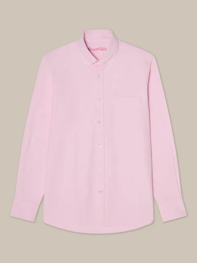 Robert Talbott Harrison Oxford Camicia Uomo Rosa 100% Cotone