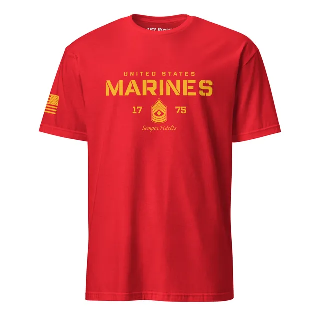 7.62 Design USMC First Sergeant E-8 Maglietta Blu Navy