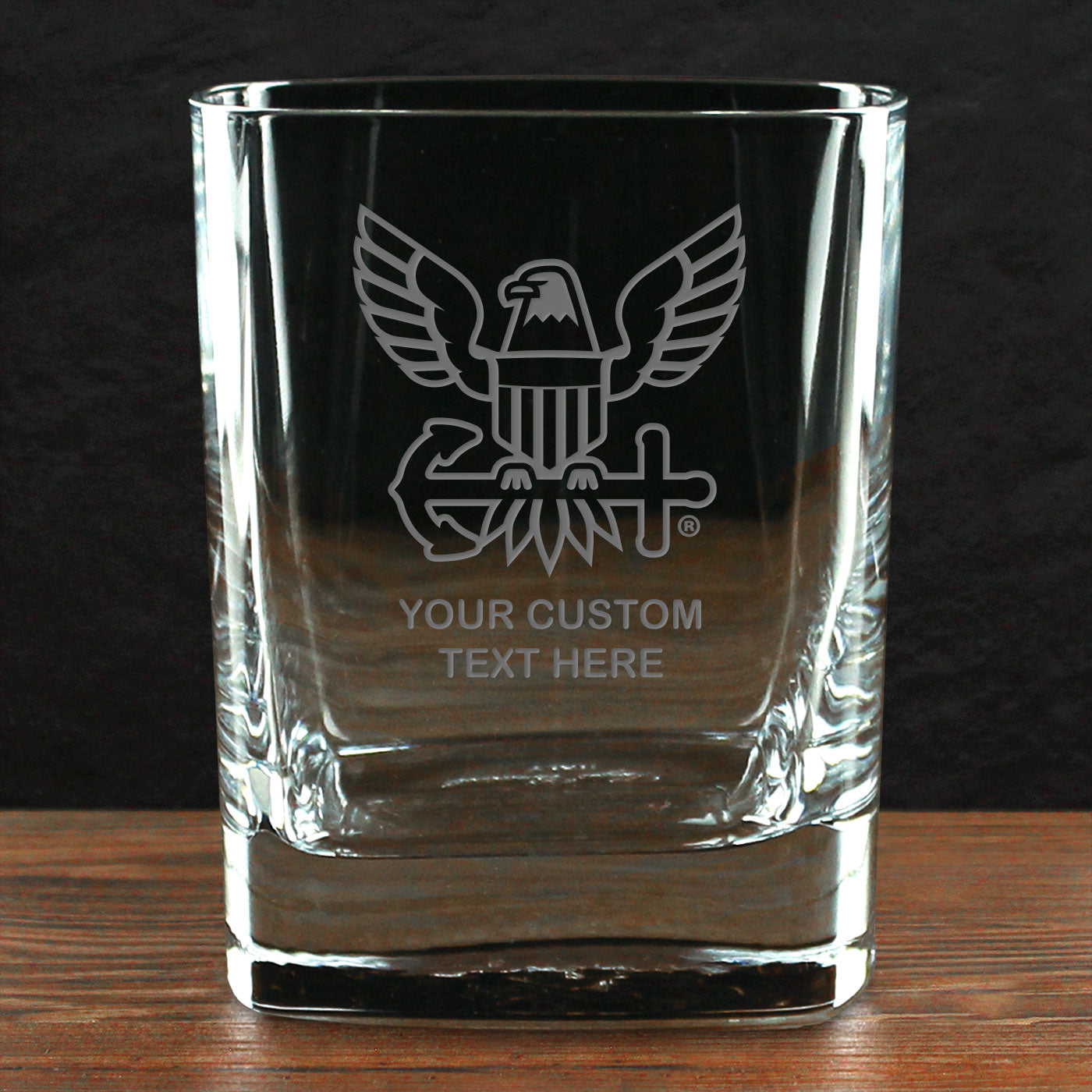 7.62 US Navy bicchiere whiskey 335ml Eagle personalizzato