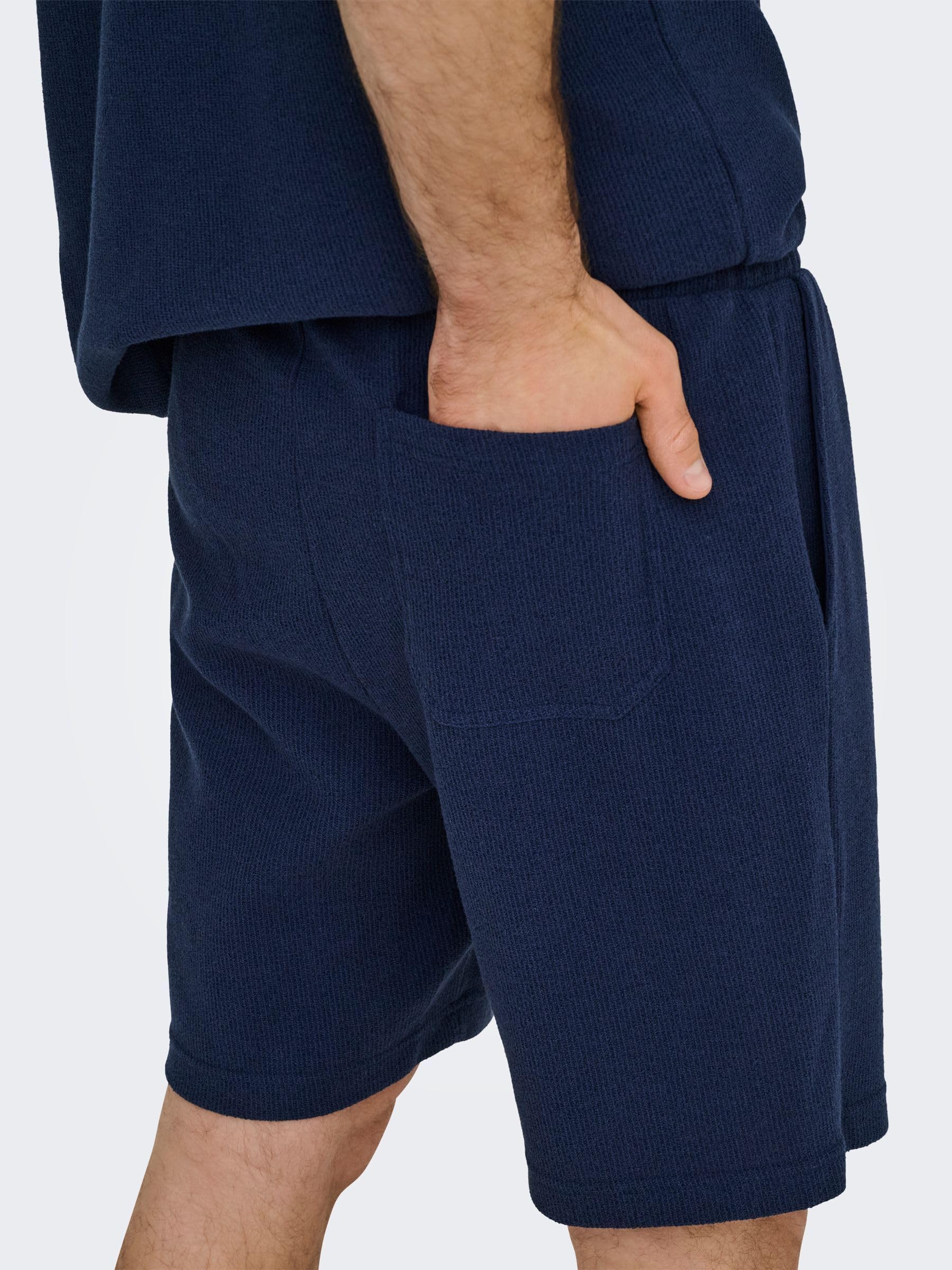 Only & Sons OnsKosta Vita Alta Regular Fit Shorts Uomo Blu