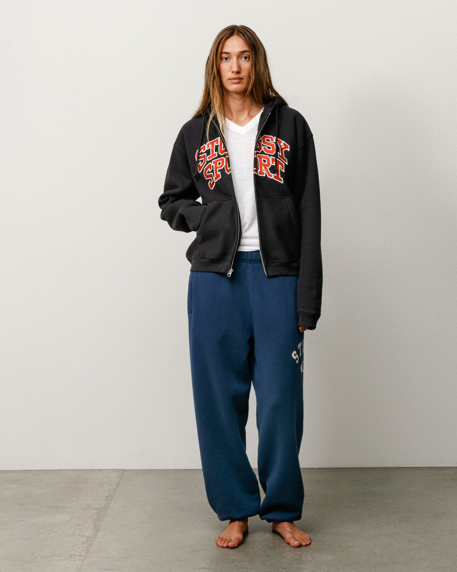 Stussy Varsity Fleece Pant pantalone navy 500 gsm