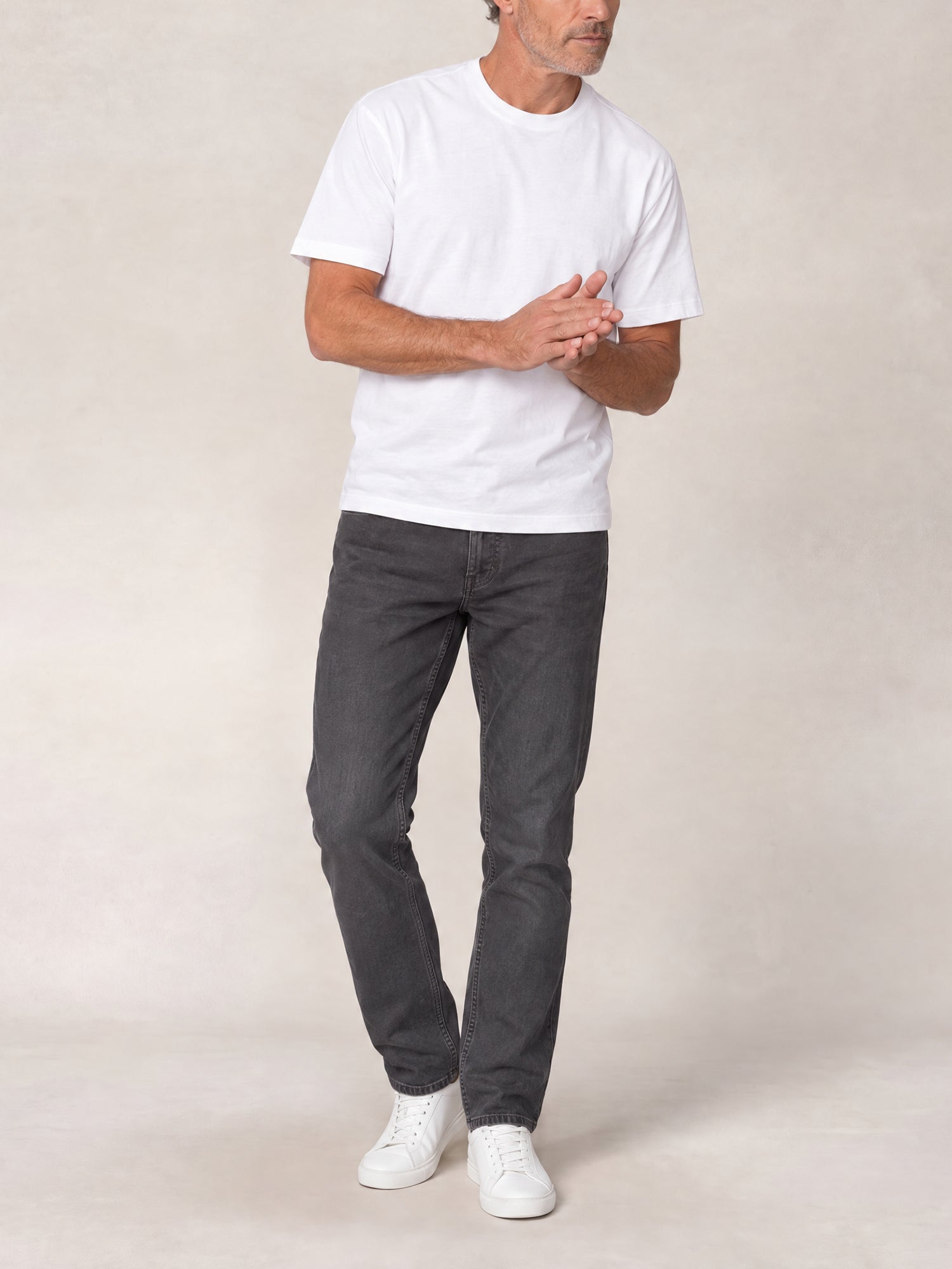 Robert Talbott Pablo Pantaloni Twill 5 Tasche Nero