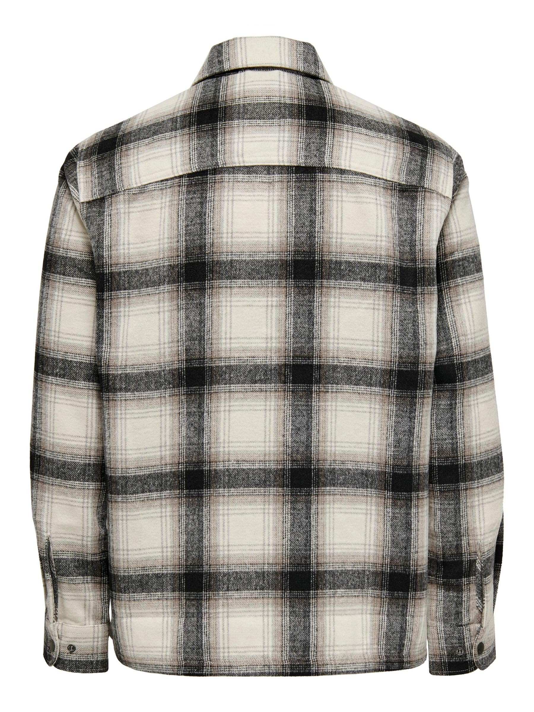 ONLY & SONS Onsaustin camicia uomo zip bianca S