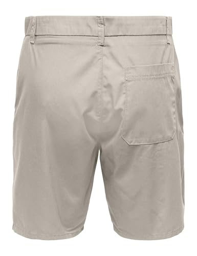 ONLY & SONS Onskal Chino 0287 Pantaloncini Uomo L Argento