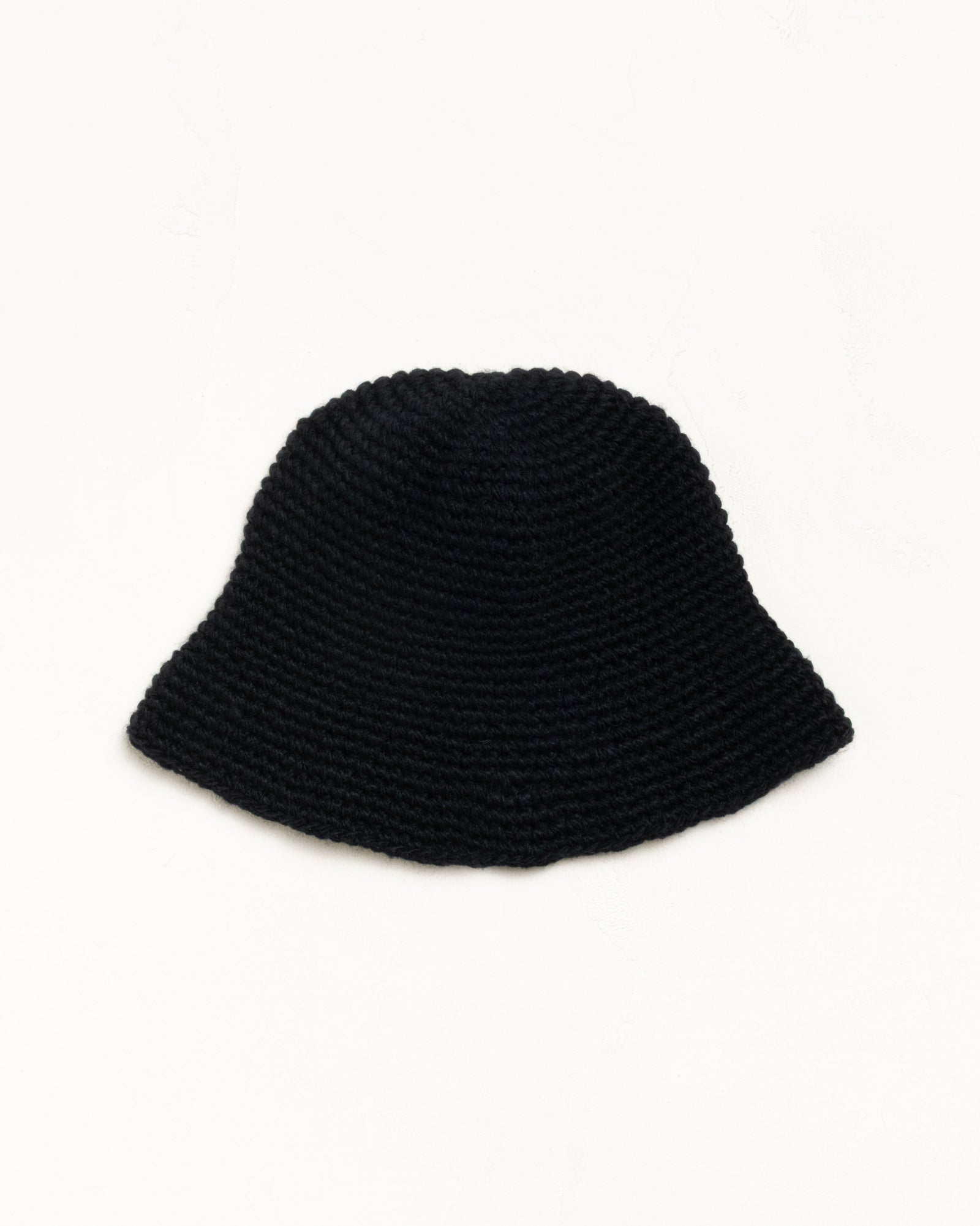 Stussy Swirly S Knit cappello bucket nero acrilico