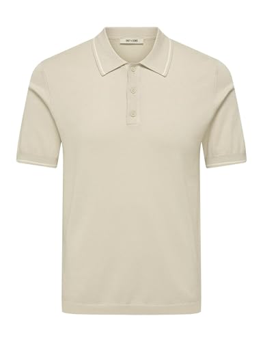 Only & Sons Onswyler Life Reg Polo Uomo XL Argento