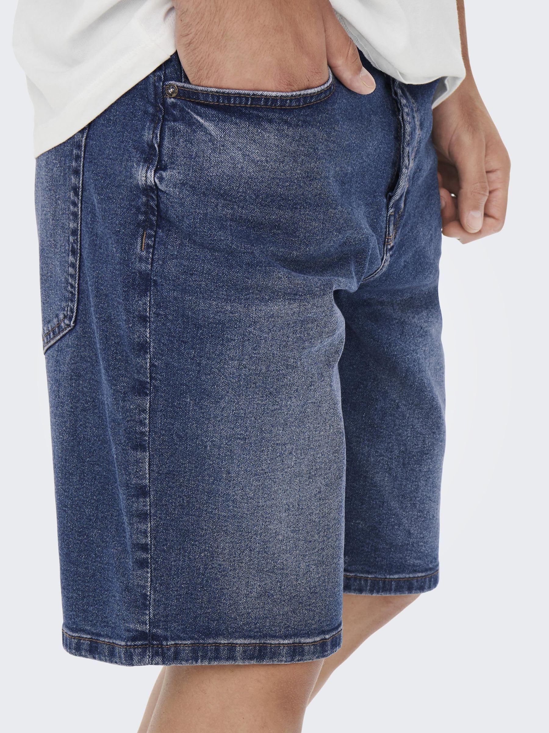 ONLY & SONS Onsavi 0787 pantaloncini M denim blu