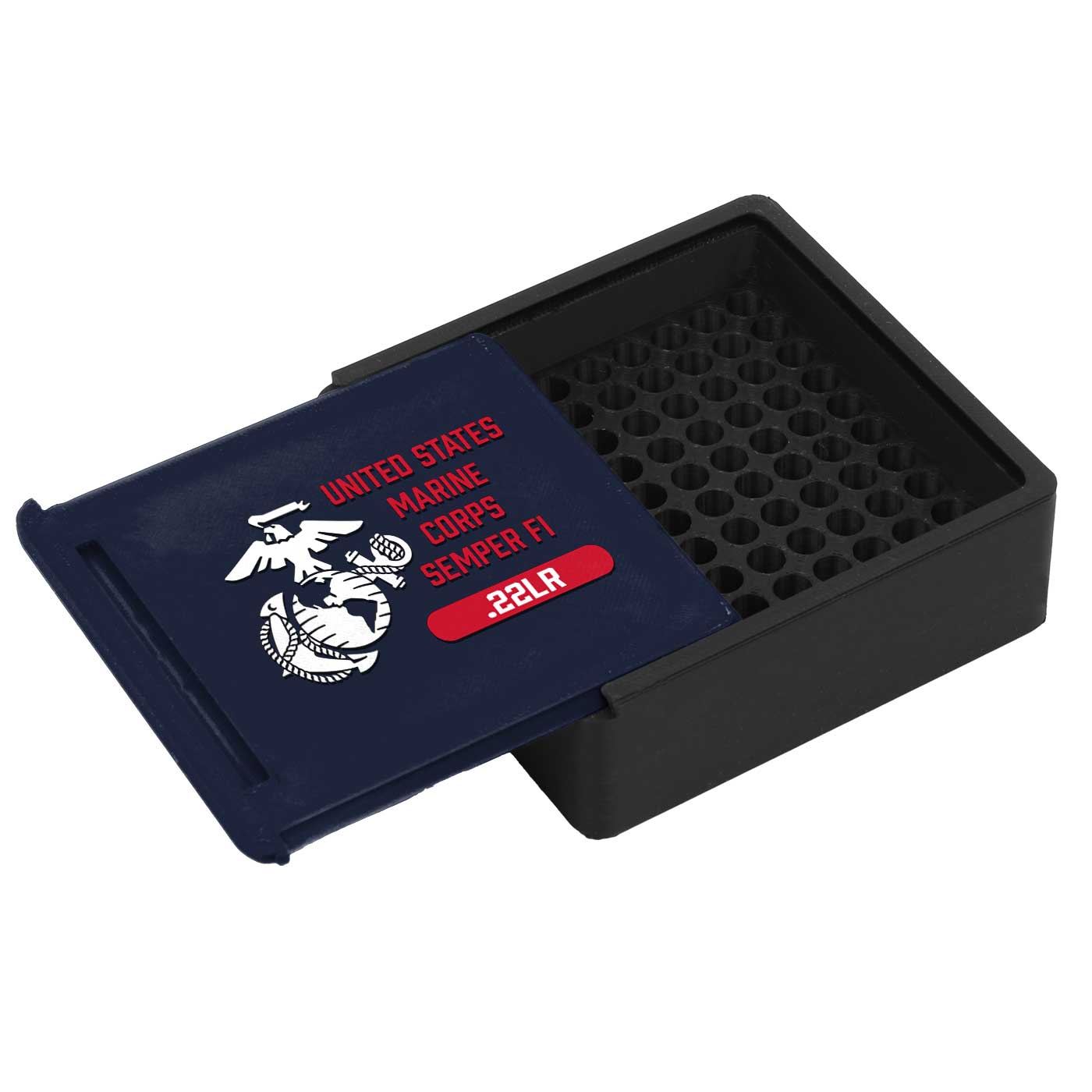 7.62 Design USMC Box Munizioni 9mm 50 Colpi PLA+ Semper Fi