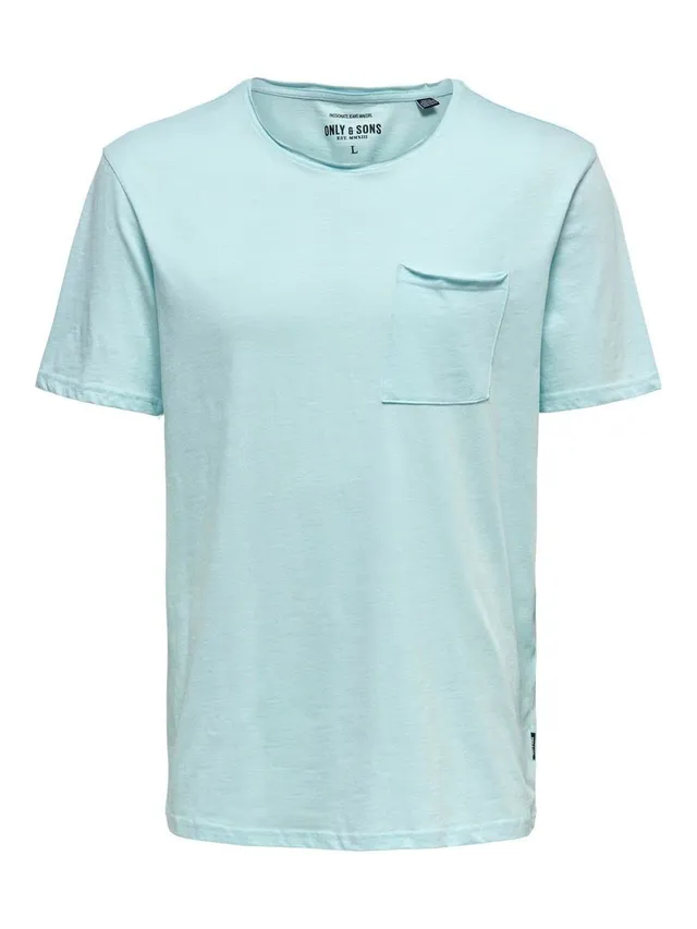 Only & Sons OnsRoy T-Shirt Uomo Navy L Pacco da 2 Slub