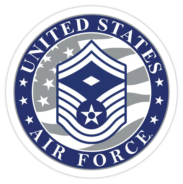 7.62 Design US Air Force E-8 Decal auto vinile 3.5"