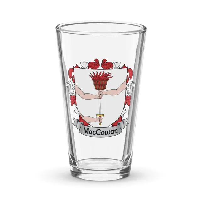 7.62 Design MacGowan Irish Family Crest bicchiere birra 473 ml vetro