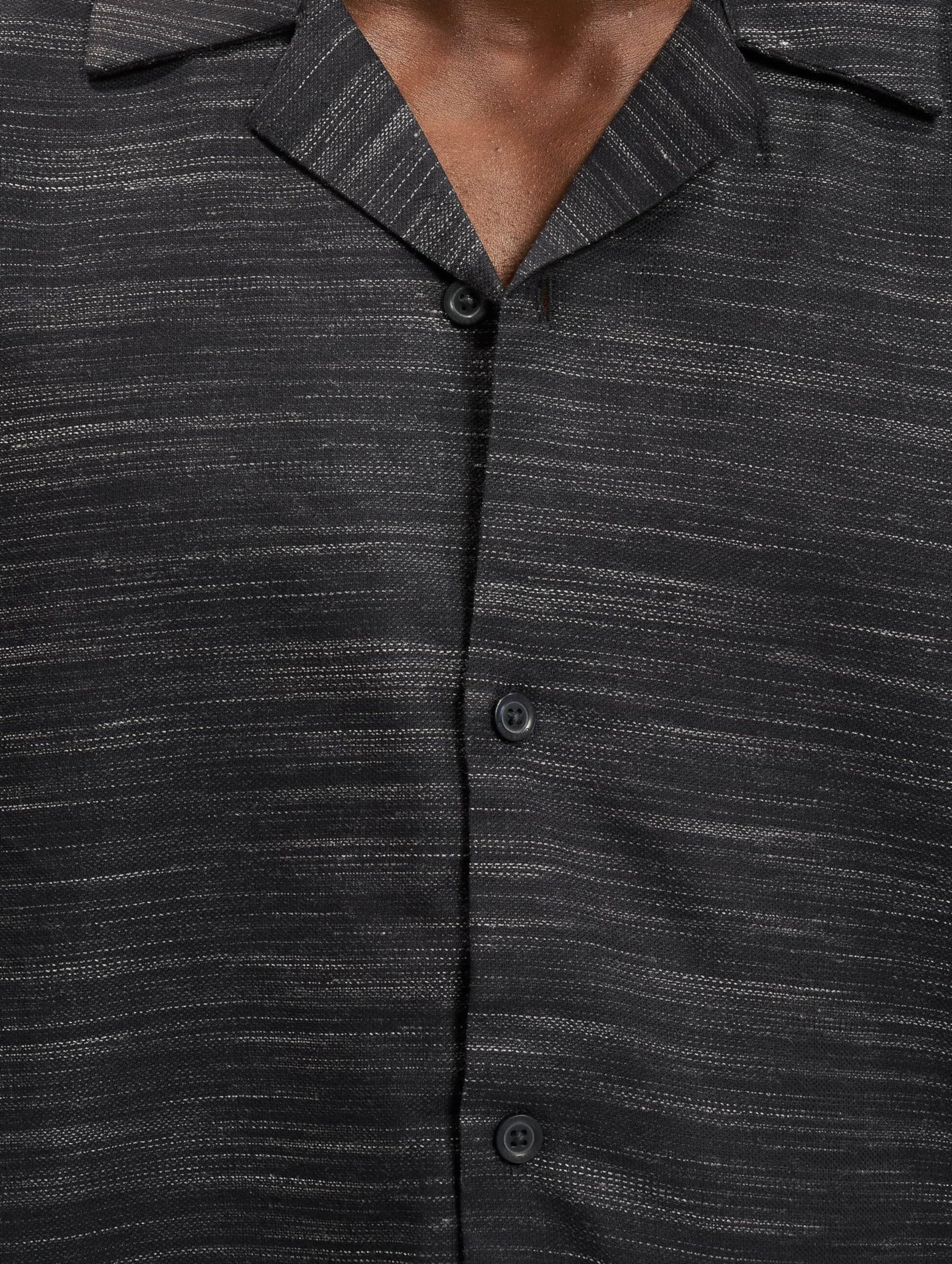 ONLY & SONS Bidal Camicia Uomo Blu Maniche Corte Cotone Viscosa