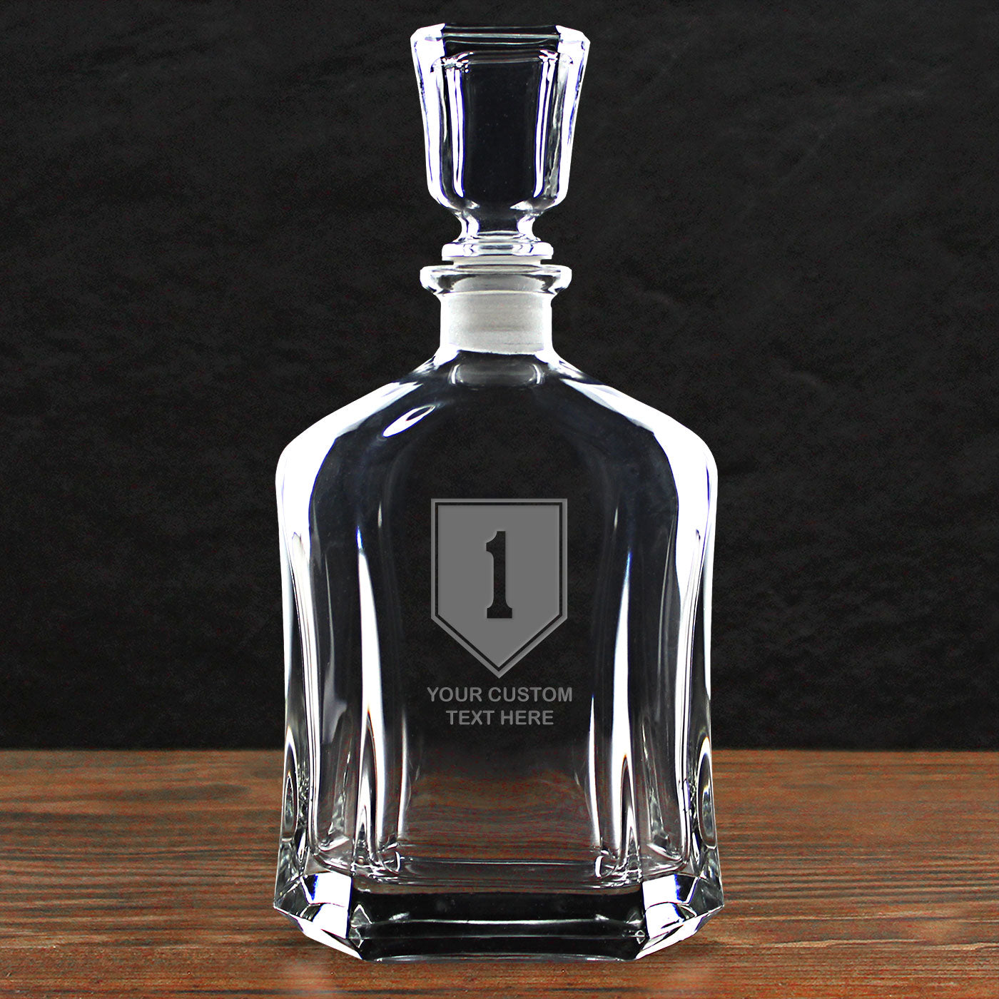 7.62 Design Build Your Glass decanter whisky vetro Army Logo