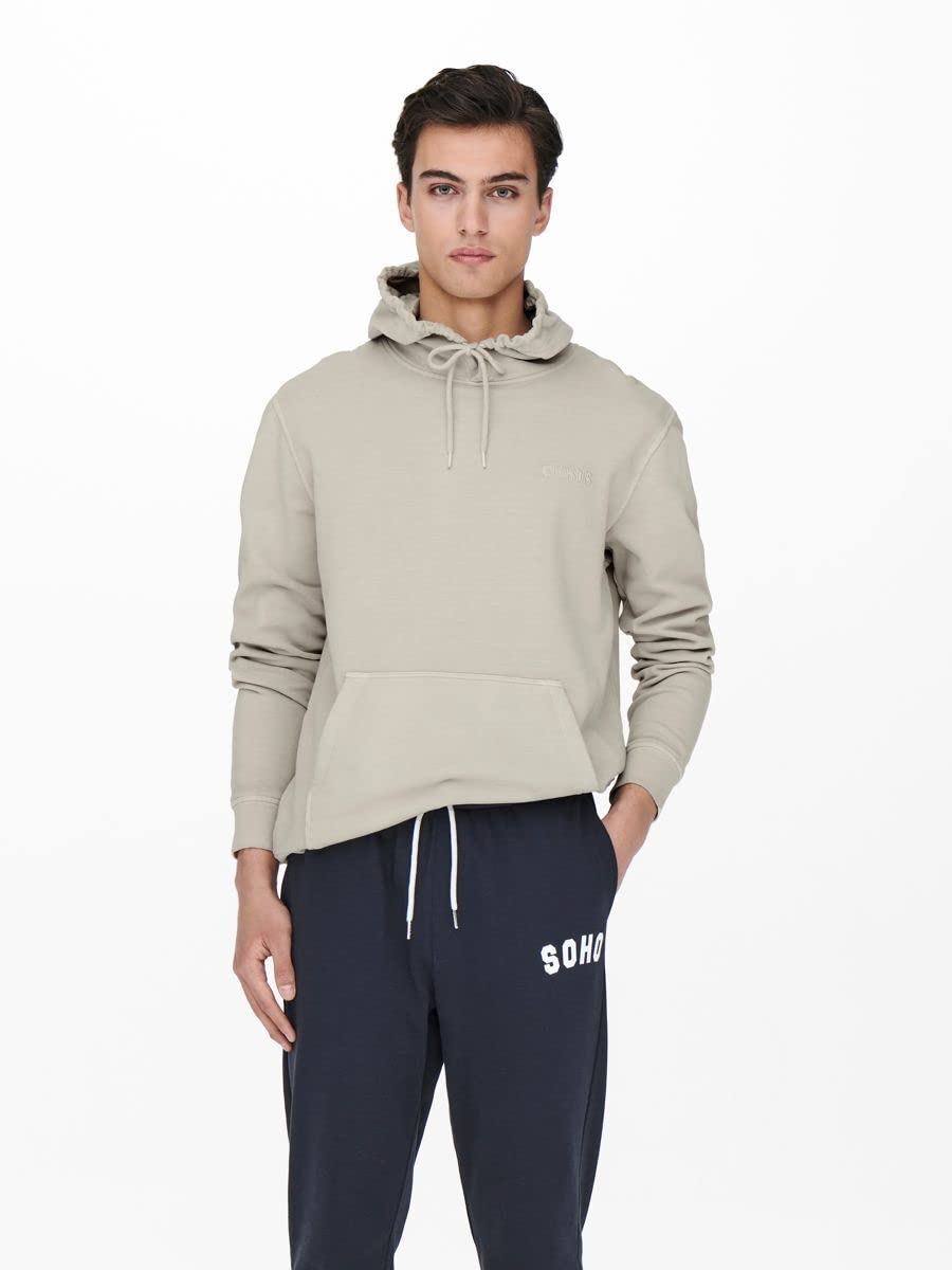 ONLY & SONS Onsdon Reg Sweat felpa cappuccio uomo XXL regular