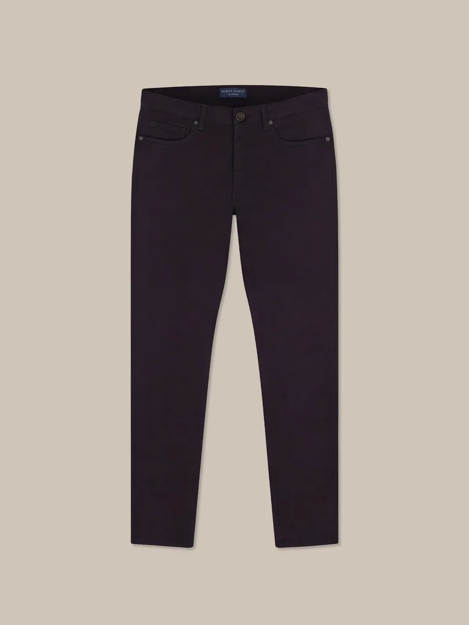 Robert Talbott Fernando Pantaloni Lino 5 Tasche Nero