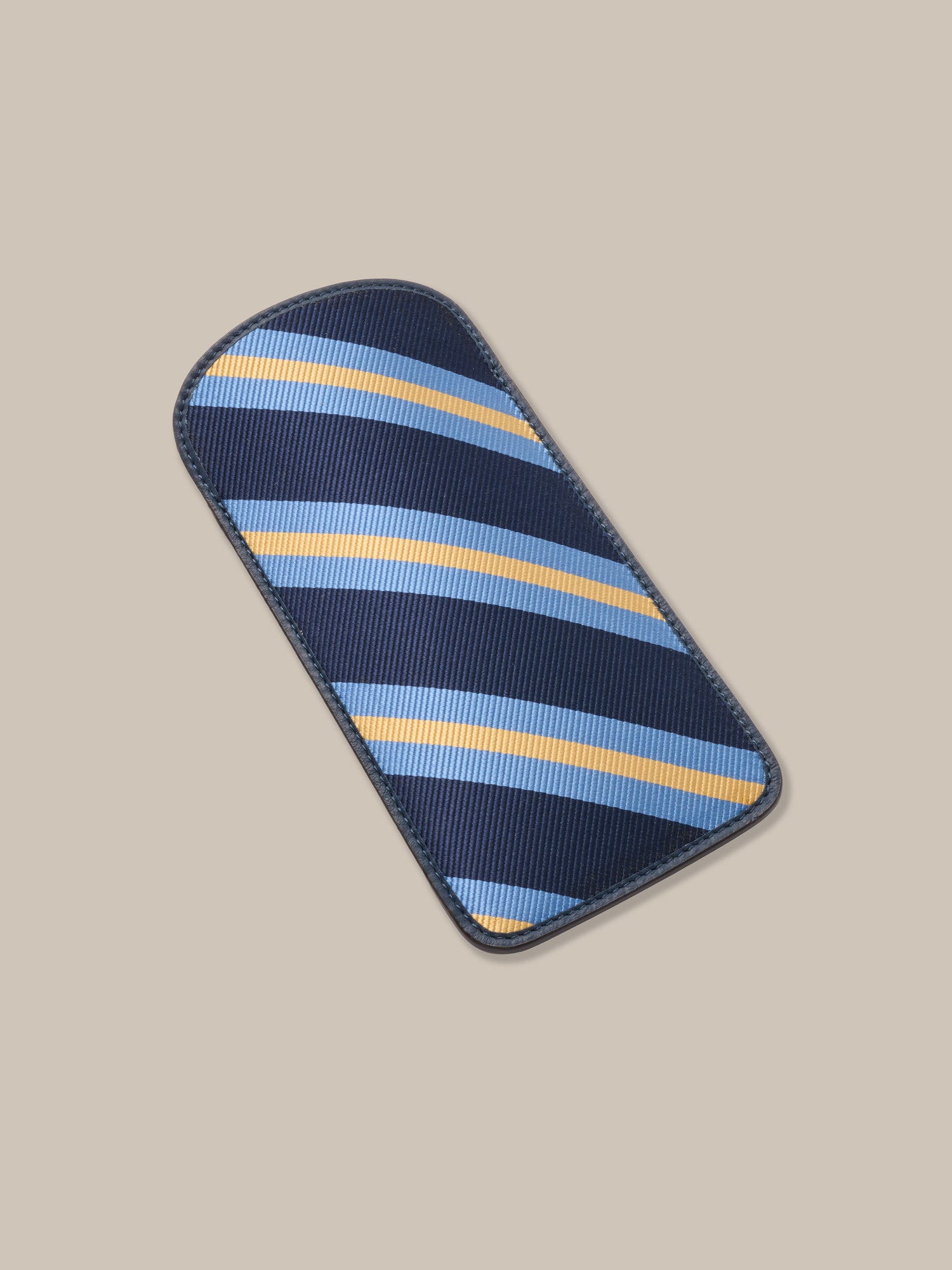 Robert Talbott Brewster Signature Silk Astuccio occhiali Navy Multi